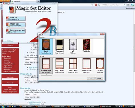 Installing Magic Set Editor: system requirements and compatibility information